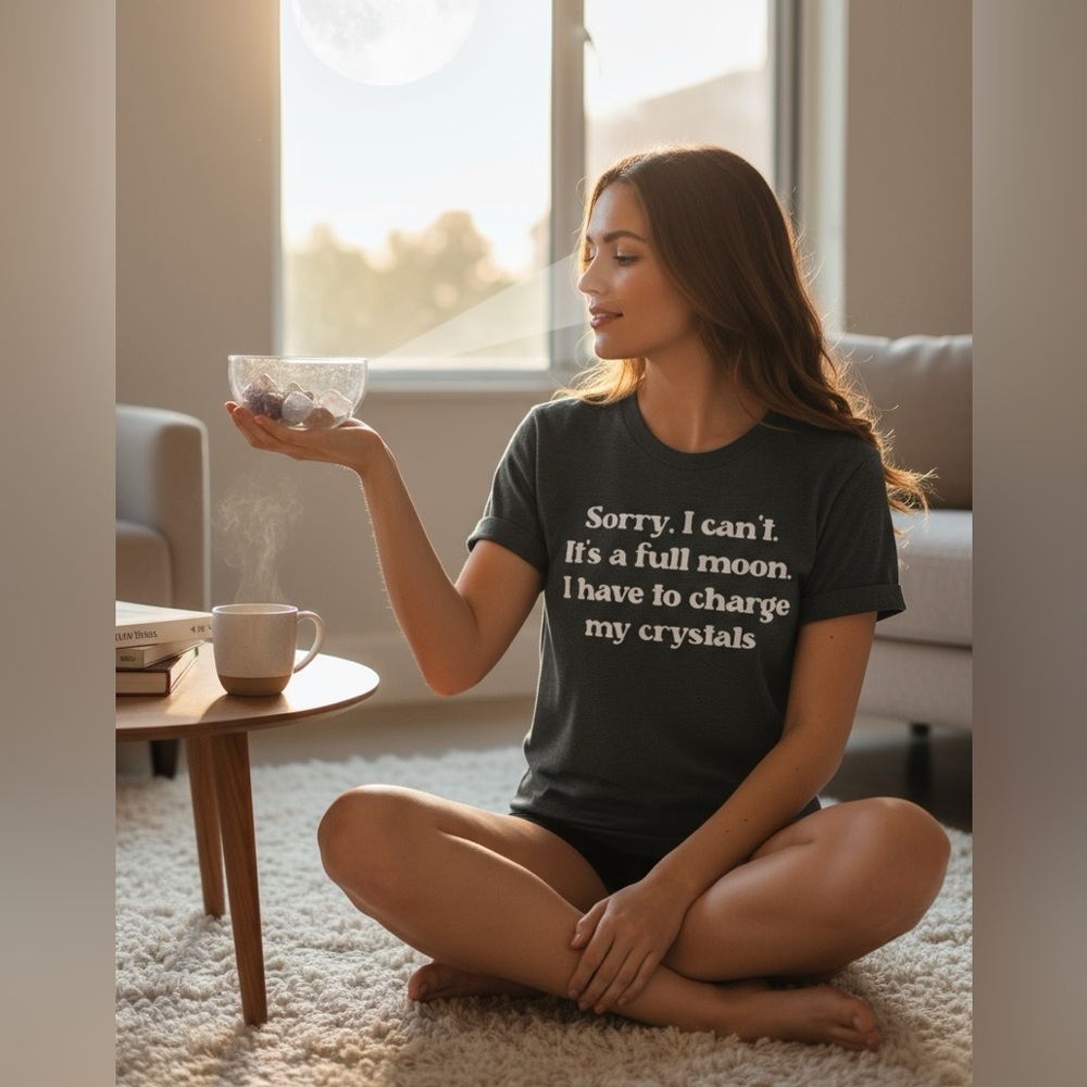 I have to charge my crystals tee